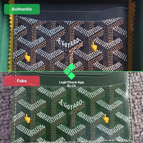 goyard cardholder fake|authentic goyard card holder.